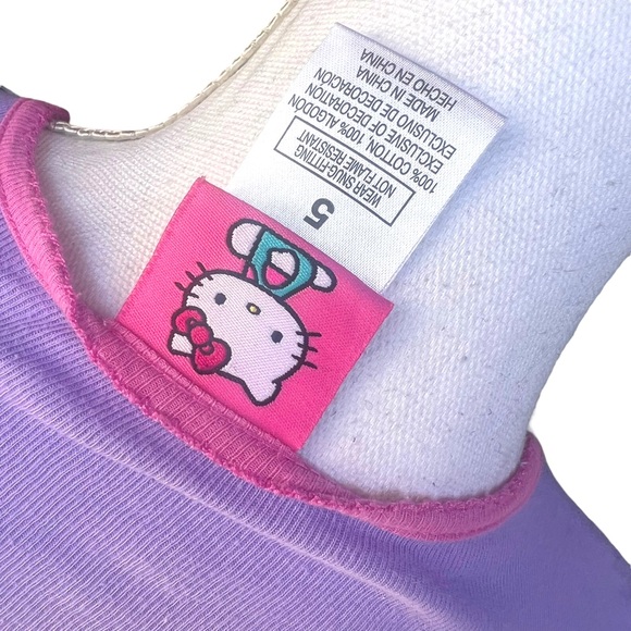 Y2K Hello Kitty Baby Tee Crop Top - Picture 6 of 7